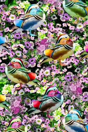 炫彩数码风印花华亿平台图片