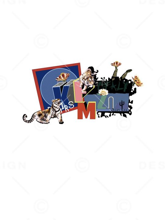 趣味卡通KENZO高田贤三风格印花华亿平台图片