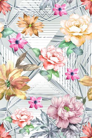 花卉印花华亿平台图片