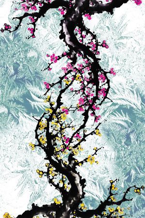 中国风印花华亿平台图片