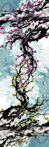 中国风印花华亿平台图片