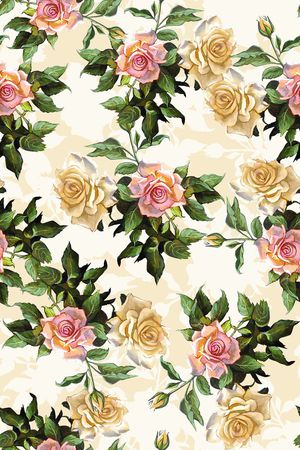 时尚潮流女装裙子油画花卉数码印花印花华亿平台图片