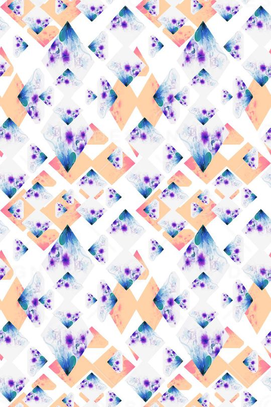 小方块印花华亿平台图片