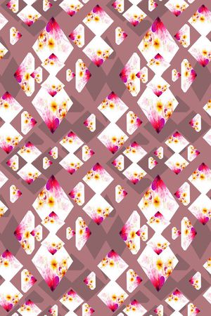 小方块印花华亿平台图片