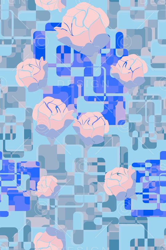 花卉印花华亿平台图片