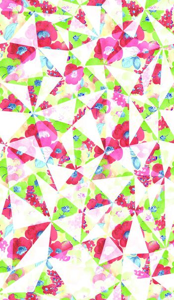 629178-清新几何 花卉花朵--2