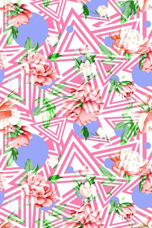 圆圈印花华亿平台图片