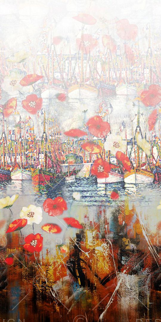 油画花卉印花华亿平台图片