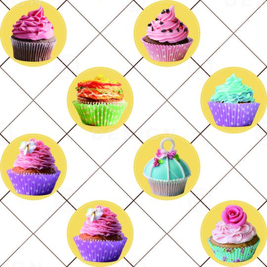 几何图案印花华亿平台图片