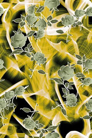 玫瑰印花华亿平台图片