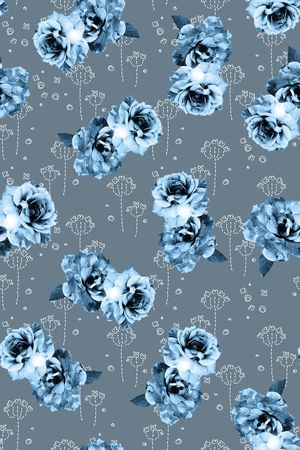 花卉印花华亿平台图片