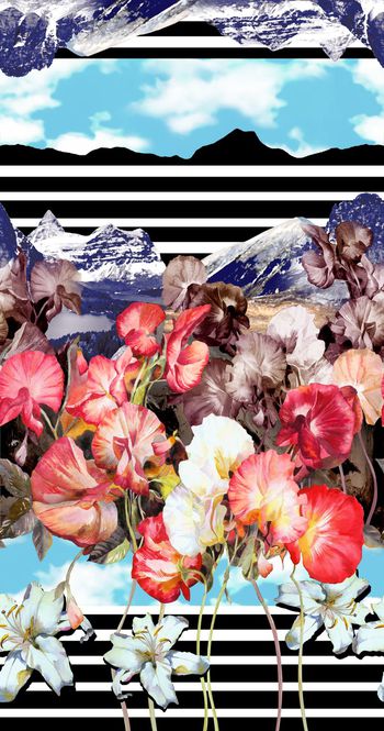 花朵印花华亿平台图片