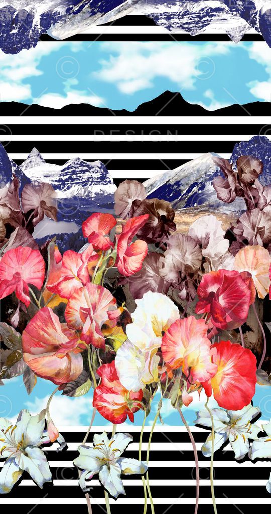 花朵印花华亿平台图片