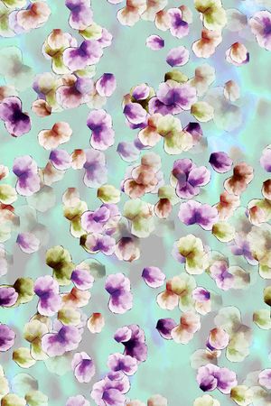 满版花卉印花华亿平台图片