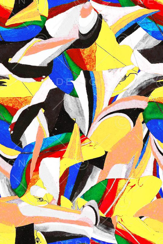 几何印花华亿平台图片