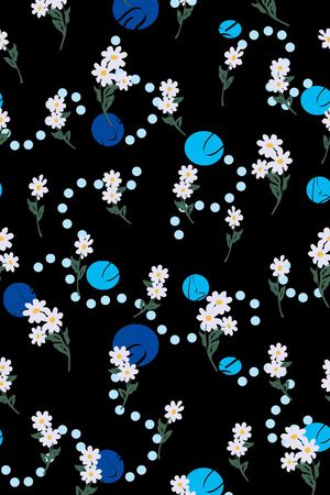 简单满版花卉印花华亿平台图片