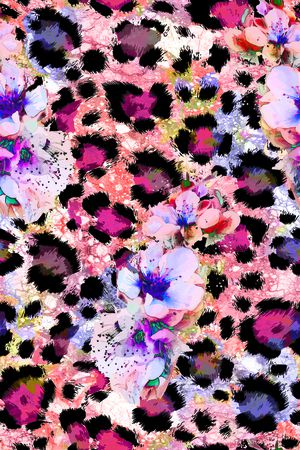 手绘印花华亿平台图片