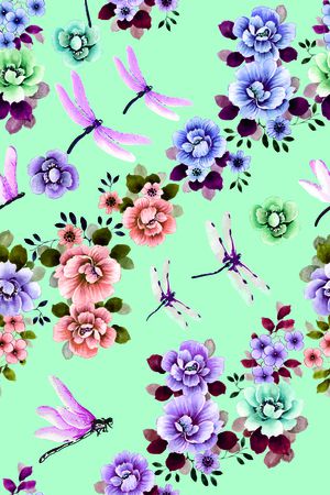 手绘印花华亿平台图片