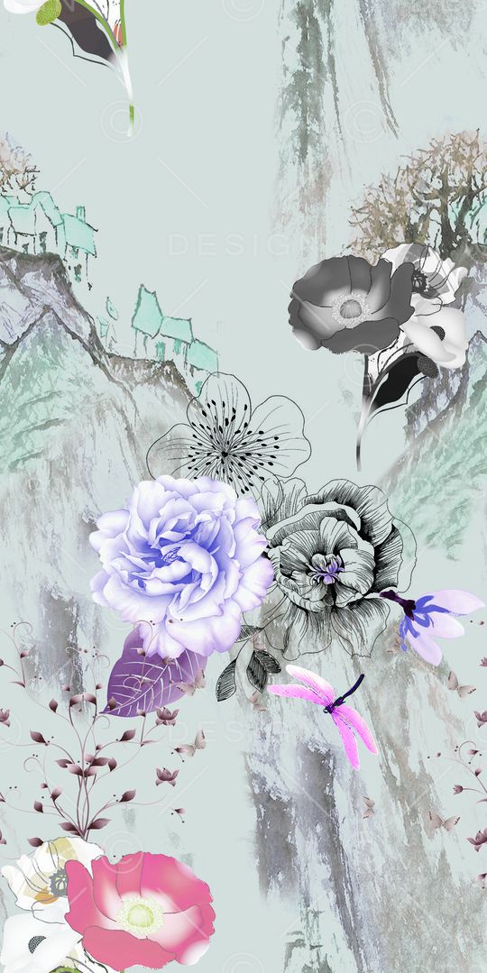 手绘印花华亿平台图片