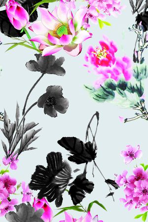 手绘印花华亿平台图片