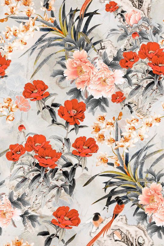 中国风印花华亿平台图片