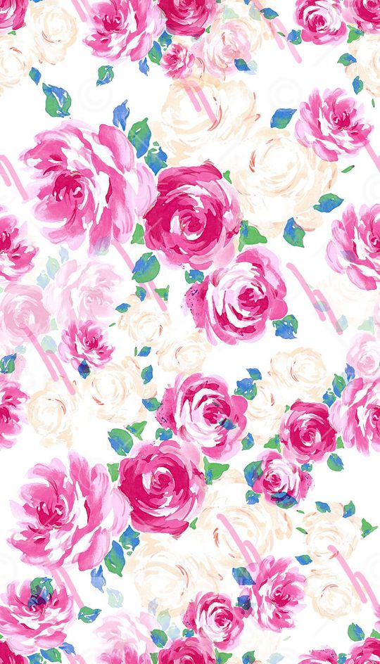 手绘花卉印花华亿平台图片