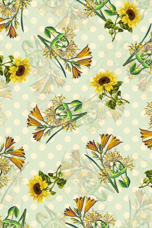 沙发布（花卉）印花华亿平台图片