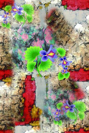 复古印花华亿平台图片