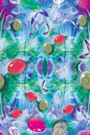 蝴蝶印花华亿平台图片