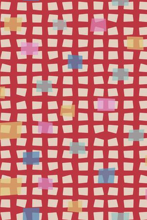 格子印花华亿平台图片