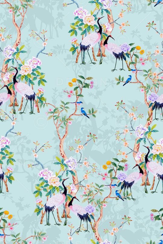 中国风印花华亿平台图片