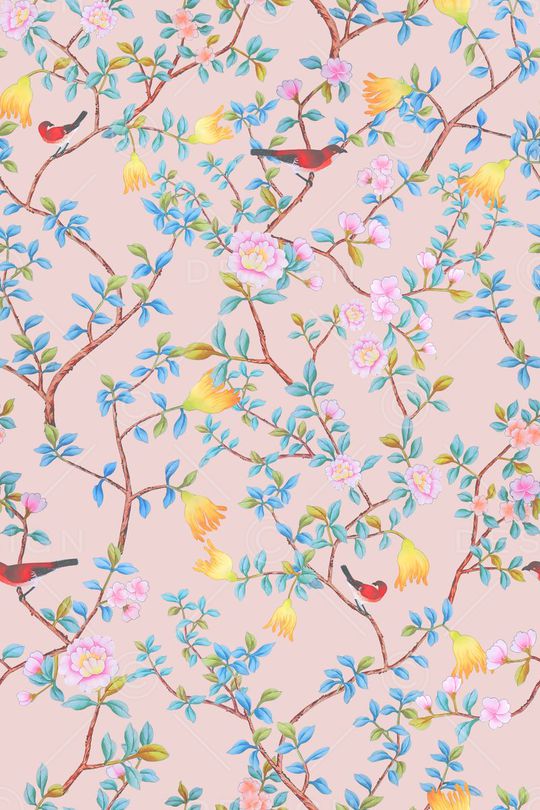 中国风印花华亿平台图片