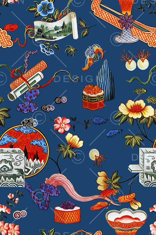 古典印花华亿平台图片