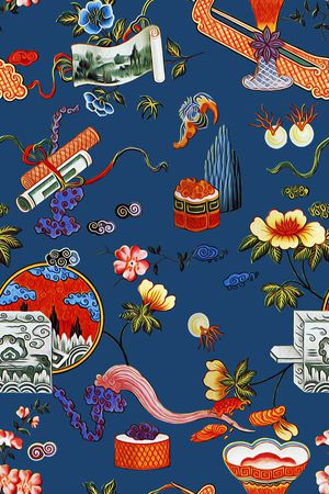 古典印花华亿平台图片