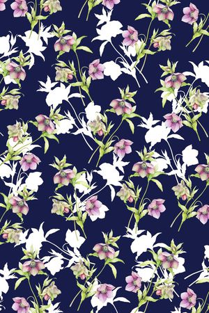 时尚大气女装花卉印花华亿平台图片