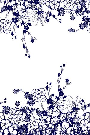 2017年手绘乱花定位裙边花华亿平台印花华亿平台图片