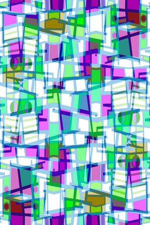 不规则几何印花华亿平台图片