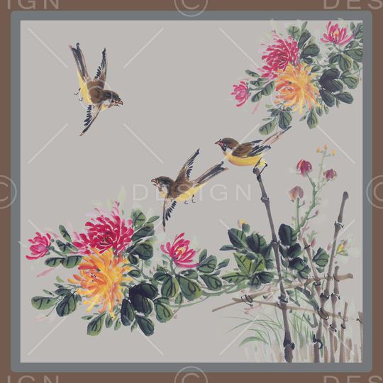 手绘印花华亿平台图片