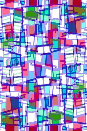 不规则几何印花华亿平台图片