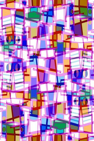 不规则几何印花华亿平台图片