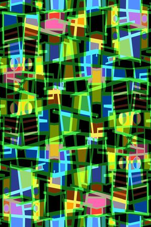 不规则几何印花华亿平台图片