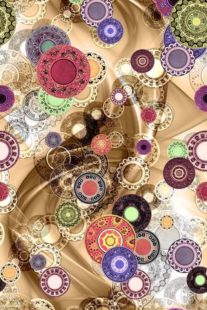 几何印花华亿平台图片