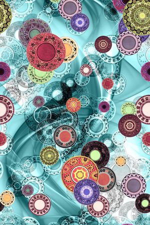 几何印花华亿平台图片