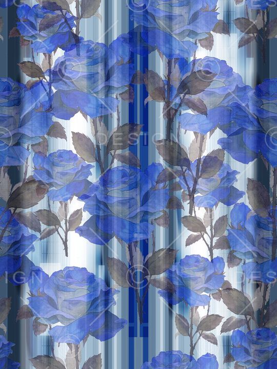 复古、彩绘、玫瑰印花华亿平台图片