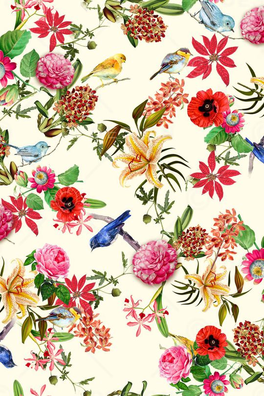 花鸟03印花华亿平台图片