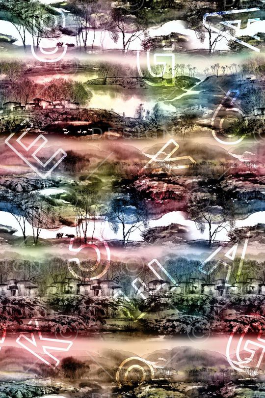 风景印花华亿平台图片