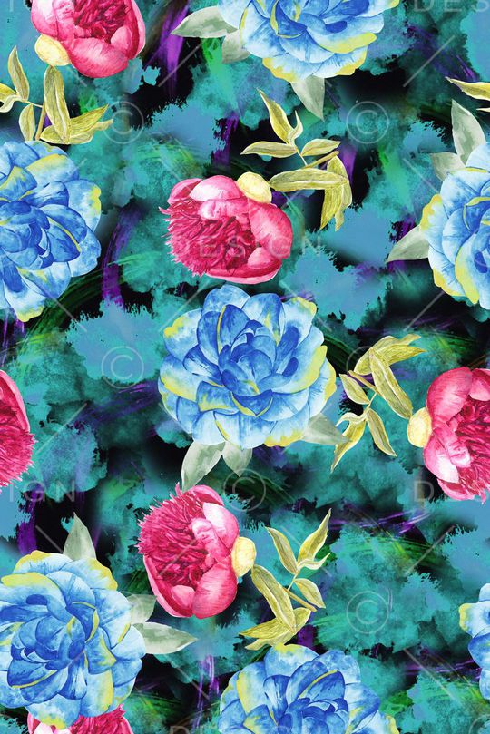 时尚潮流女装裙子服装数码印花印花华亿平台图片