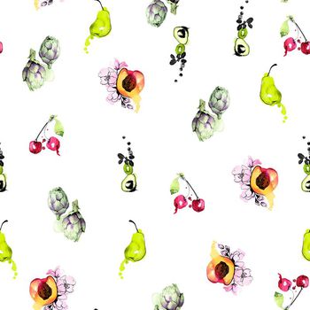 630396-水果桃子牛油果樱桃梨