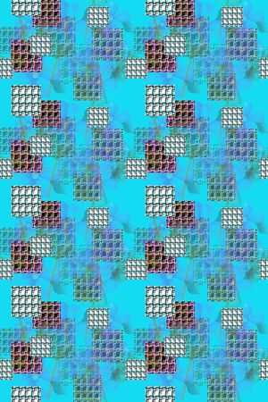 异样格子印花华亿平台图片