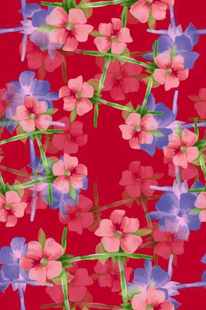 时尚花卉印花华亿平台图片